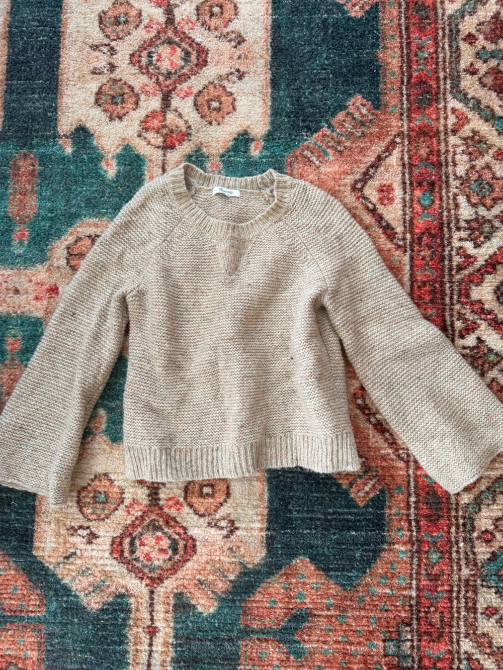 Madewell Taupe Crewneck Knit Sweater